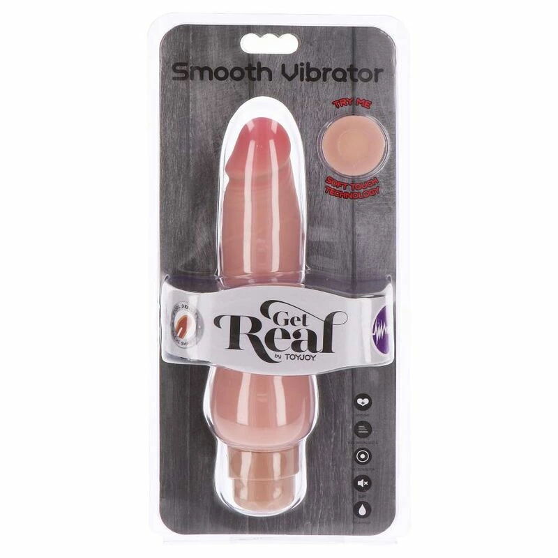 TOYJOY Get Real Smooth Vibrator Dual Density beÅ¼owy 20 cm