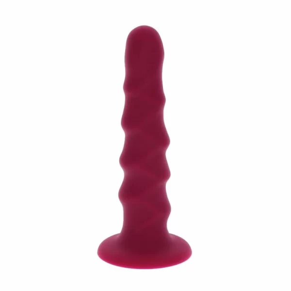 Ribbed Model 12 cm Red - Silicone Intimate System