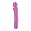 Curved Wand Rechargeable Massage Device Fuchsia Ergonomic Design - Anelma Curved Wand Rechargeable Massage Device Fuchsia Ergonomic Design