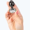 Secretplay Metalowy Korek Anatomiczny MaÅ‚y 7cm BrÄ…zowy z Dekorem