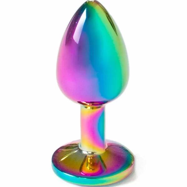 Secret Play Metal Plug Rainbow Small 7cm - Compact Aluminum Jewel Base
