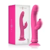 Julio Dual Motor Pink Silicone Rabbit Massager 24cm Waterproof