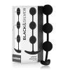 BLACK&SILVER Harry Silicone Intimate Beads 3 Spheres 14cm Black