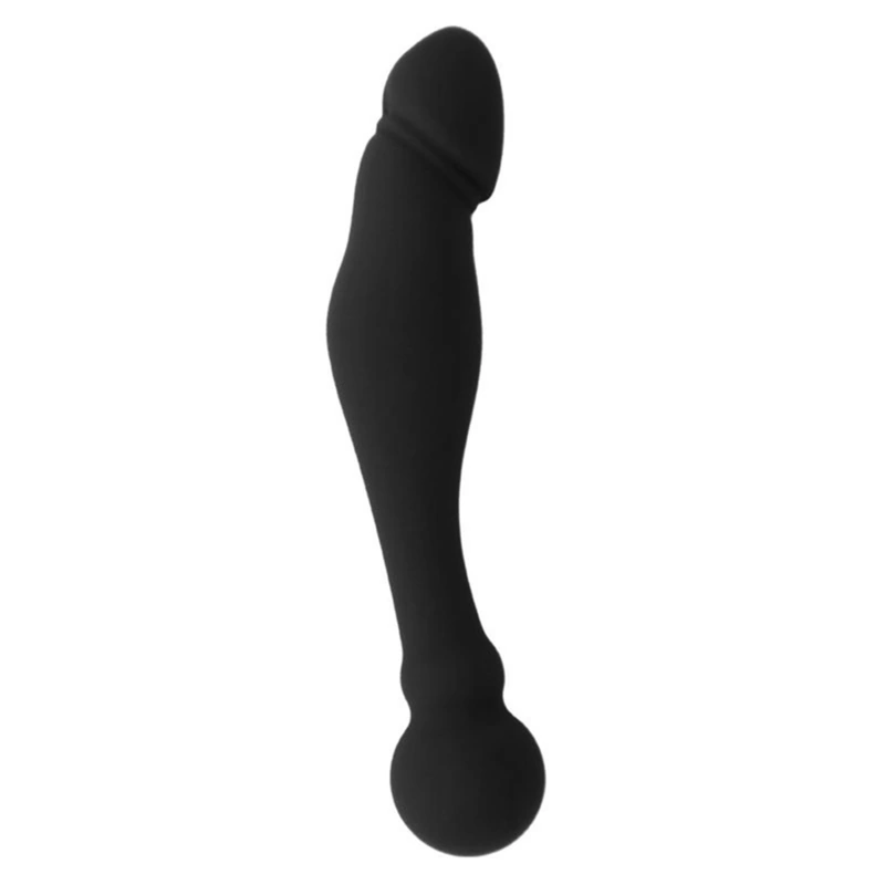 Black&Silver Karl 18 cm - silikonowy stymulator anatomiczny do punktu G