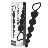 BLACK&SILVER Mila Silicone Heart Chain 18cm Flexible Intimate Trainer