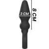 BLACK&SILVER OZZY silikonowy korek analny z 10 trybami wibracji