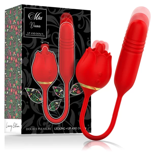 Vienna Double Pleasure Intimate Device with Licking & Up-Down Action