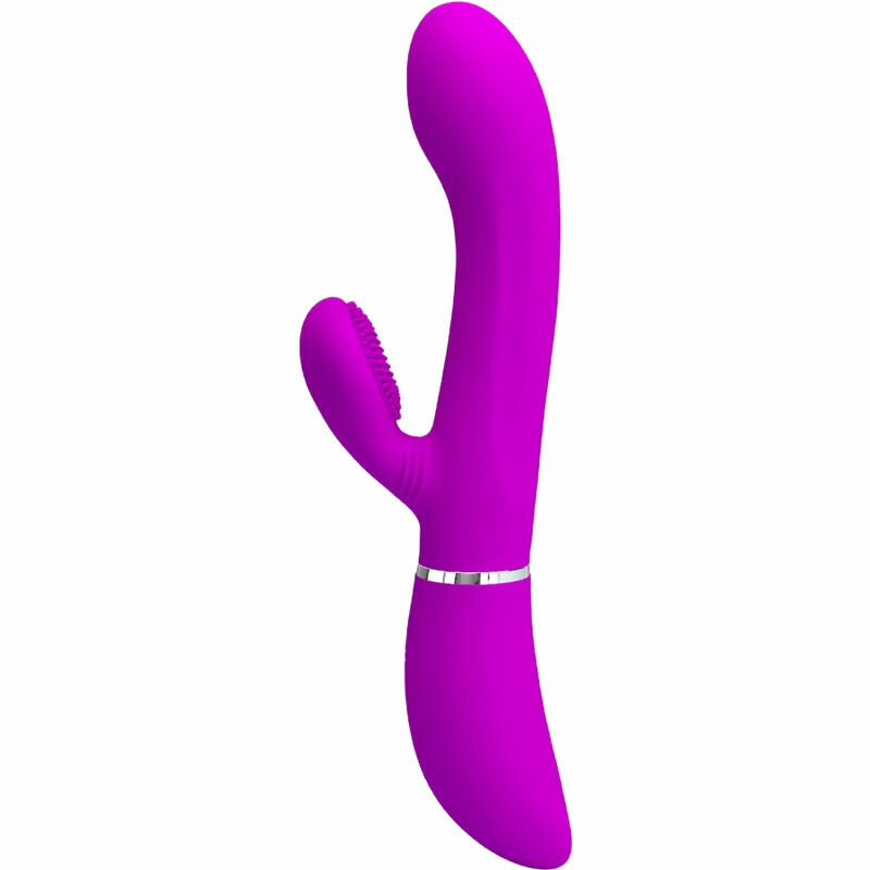 Clitoral Stimulator Vibrator Model 0602S Purple Silicone USB