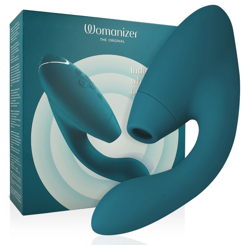 Duo 2 Blue Petrol - Dual-Action Air Pulse & Vibration System