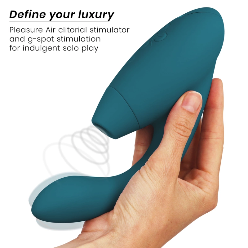 Womanizer Duo 2 Niebieski Benzyna - Podwojny stymulator z technologiÄ… powietrznÄ…