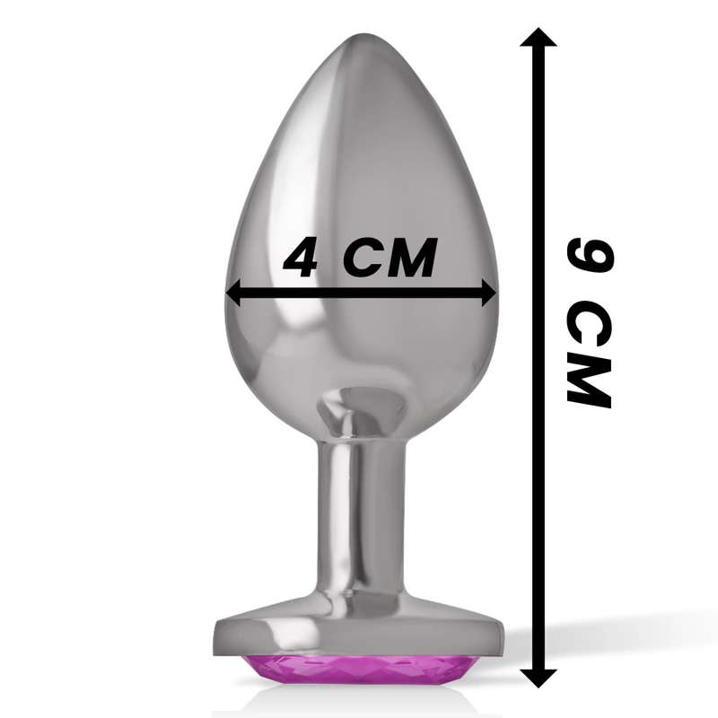 Intense Metalowy Korek Anatomiczny L RoÅ¼owe Serce 9cm x 4cm