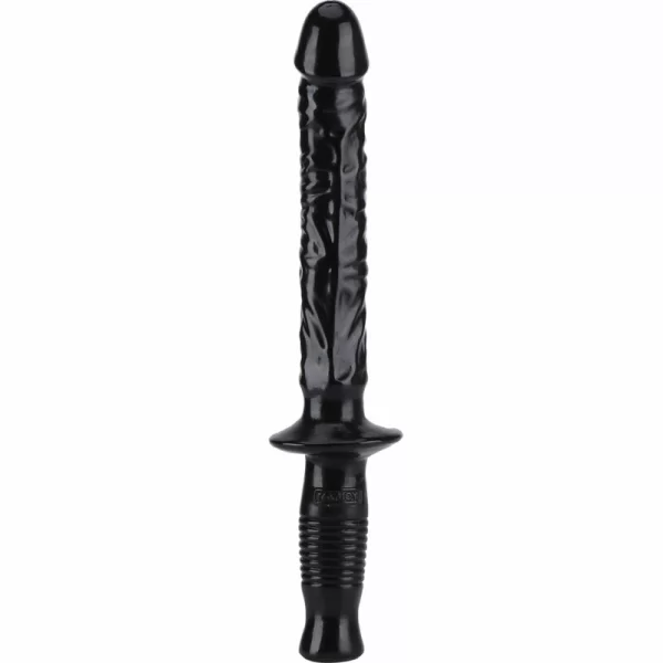 The Manhandler 38 cm Black - Anatomical Intimate Wand PVC