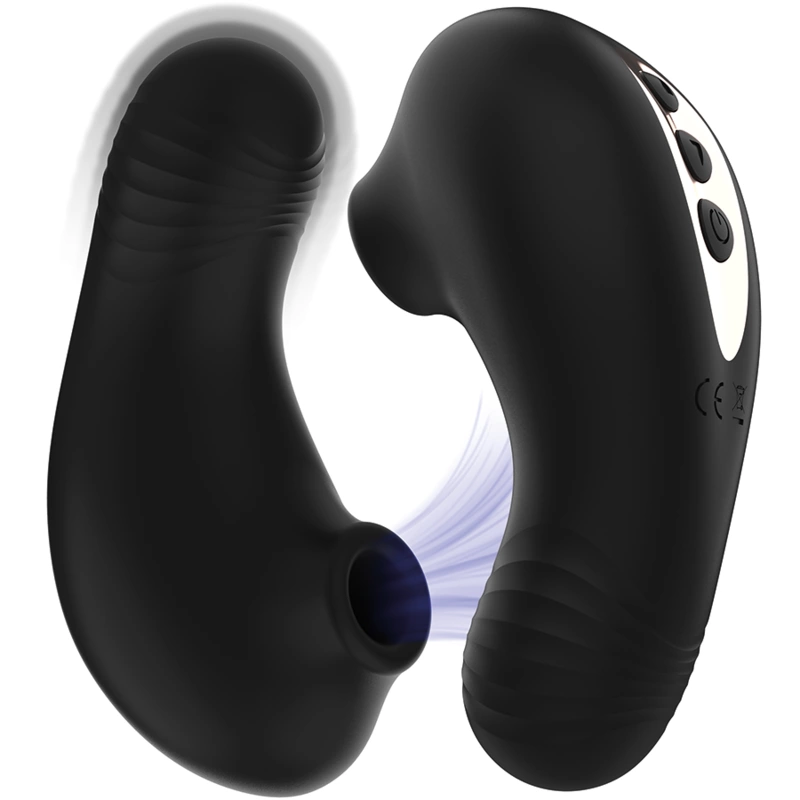 Shushu Pro Pocket Black Intimate Device Dual Jet Motors 11cm