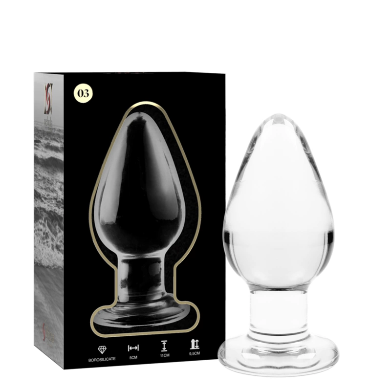 IBIZA Nebula Series Model 3 Glass Plug Transparent 11cm O5cm