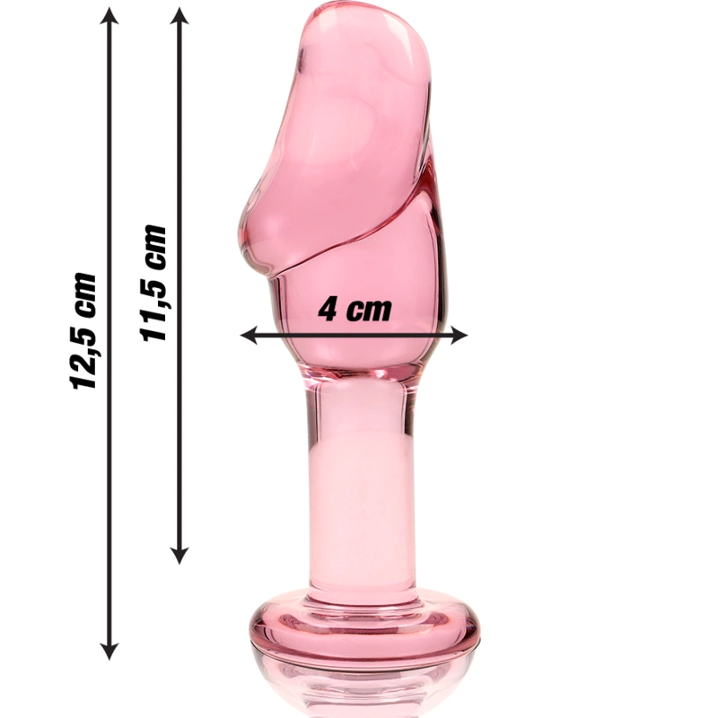 Ibiza Nebula Series Model 6 szklany korek anatomiczny roÅ¼owy 12
