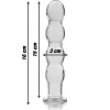 Ibiza Nebula Series Model 10 Szklany PrzyrzÄ…d Intymny 16.5cm Transparentny