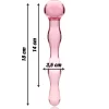 Ibiza Nebula Model 13 Szklany rożowy element intymny 18 cm borokrzemowe szkło Ibiza Nebula Model 13 Szklany rożowy element intymny 18 cm borokrzemowe szkło