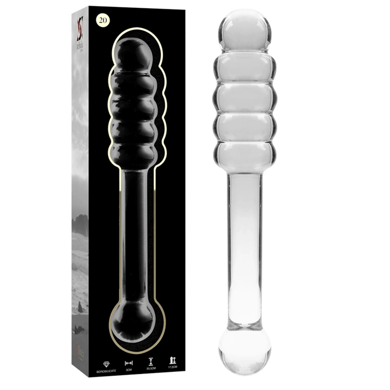 Ibiza Nebula Series Model 20 Glass Intimate Device Clear 20.5cm Ibiza Nebula Series Model 20 Glass Intimate Device Clear 20.5cm