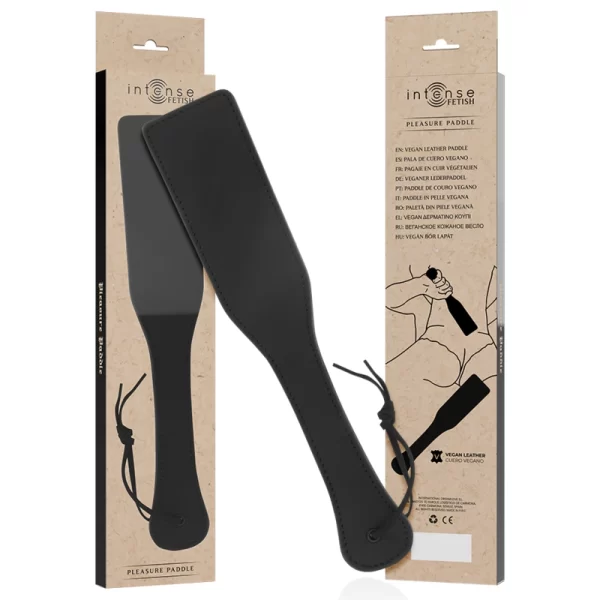 FETISH Vegan Leather Impact Paddle 32.5cm Ergonomic Black