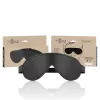 FETISH Vegan Leather Sleep Mask Adjustable Ergonomic Black