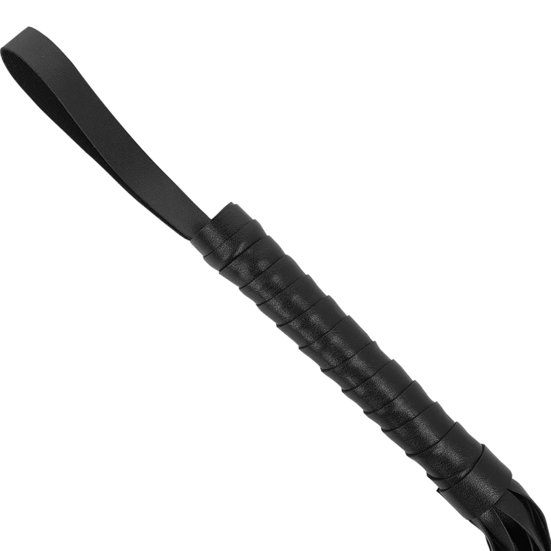Intense Fetish Flogger WegaÅ„ski Skorzany Bat z Ergonomicznym Uchwyt