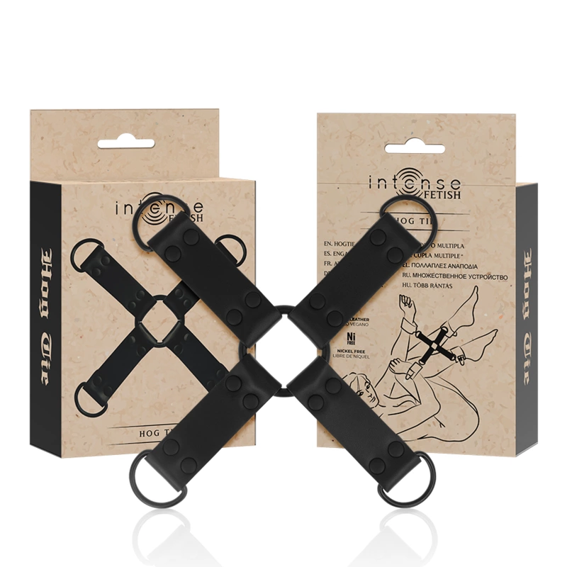 FETISH Vegan Leather Multi-Limb Restraint System Black