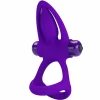Vibrating Partner Ring 10 Modes Violet Silicone