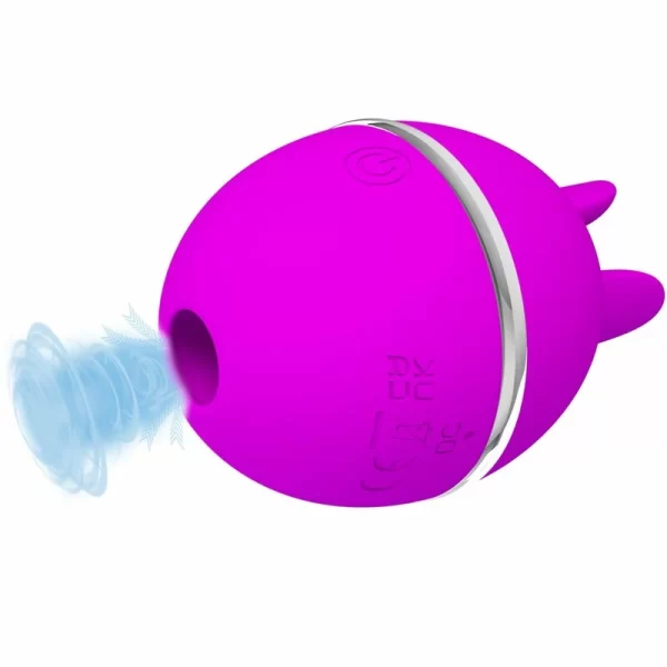 Gemini Ball Purple Silicone Intimate Massager with Pulsation