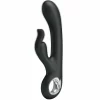 Carina Dual-Action Vibrator Black Silicone