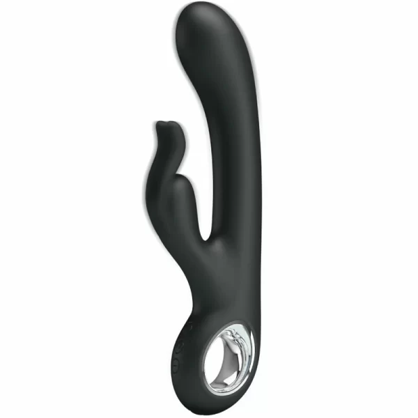 Carina Dual-Action Vibrator Black Silicone