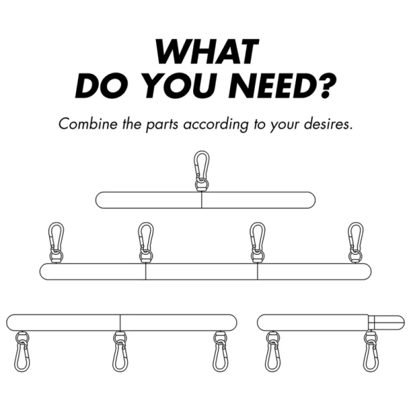 Fetish Submissive Regulowany Separator z 4 Elementami