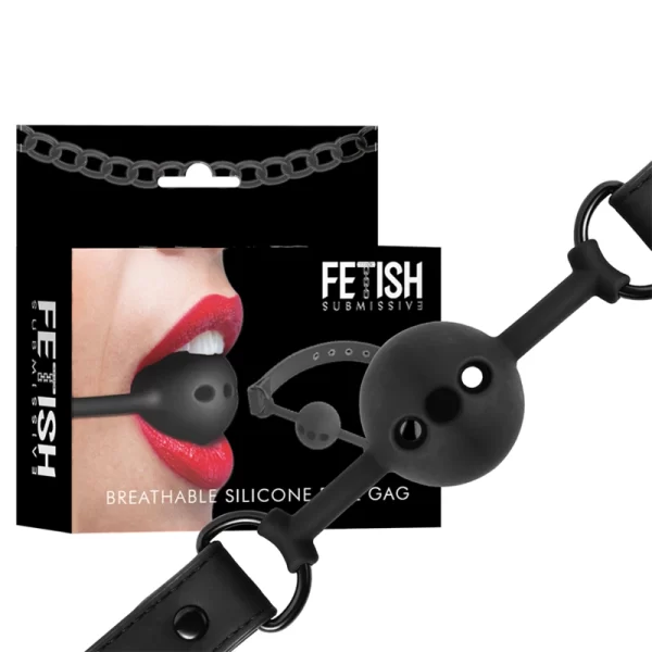 Silicone Ball Gag with Breathable Design