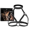 Adjustable Vegan Leather Chest & Neck Harness