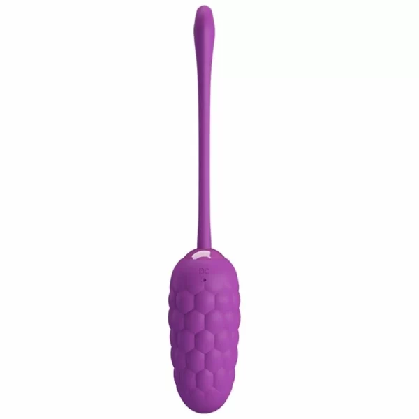 Vibrating Egg Marine Texture Violet USB Rechargeable 12 Modes