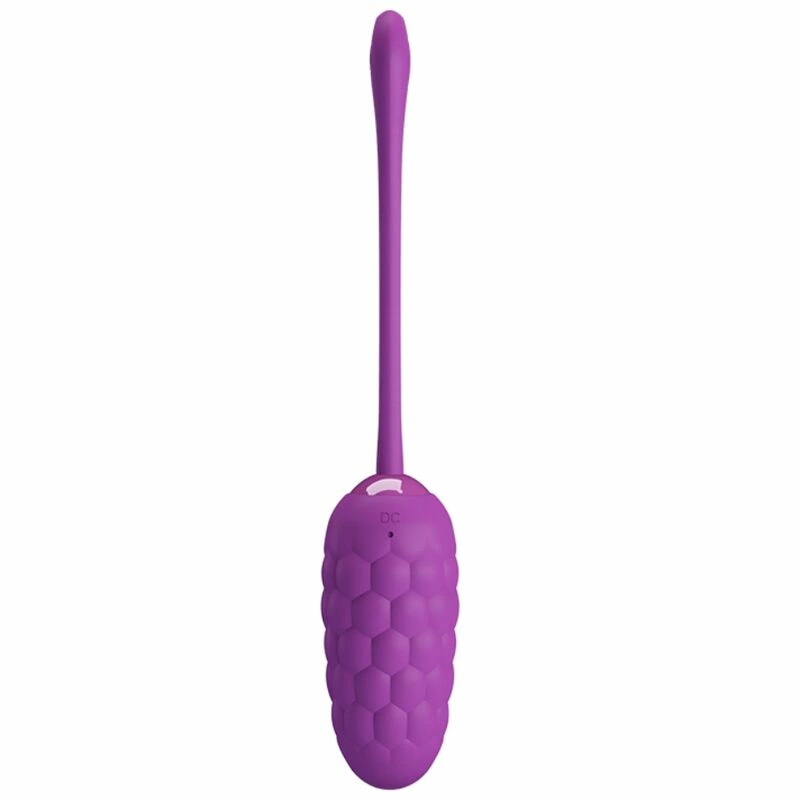 Vibrating Egg Marine Texture Violet USB Rechargeable 12 Modes
