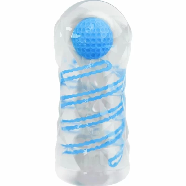 Intimate Spiral Stimulation Sleeve Blue Compact TPR