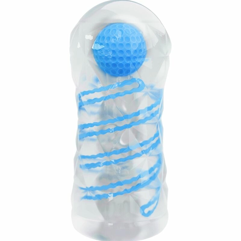 Intimate Spiral Stimulation Sleeve Blue Compact TPR