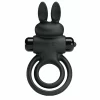 Vibrating Silicone Ring III Rabbit Black 10-Mode System