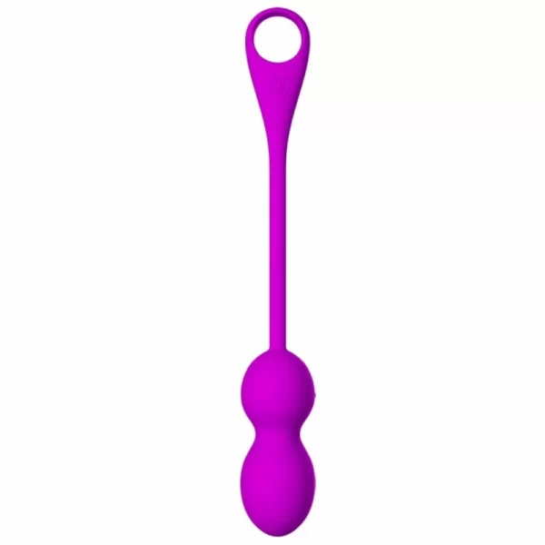 Elvira Rechargeable Kegel Training Balls Purple 12 Modes