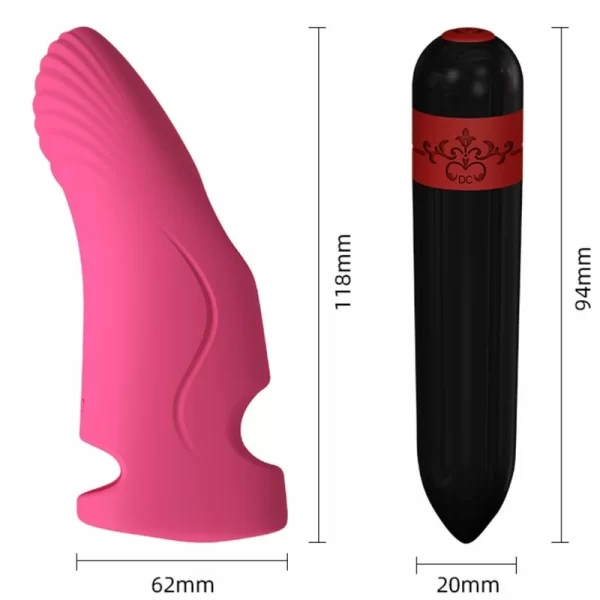 Aurora Vibrator Finger Fuchsia - 9 Modes