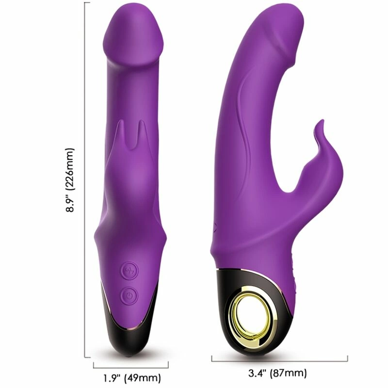 Meteor Rabbit Vibrator Purple - Dual Motor