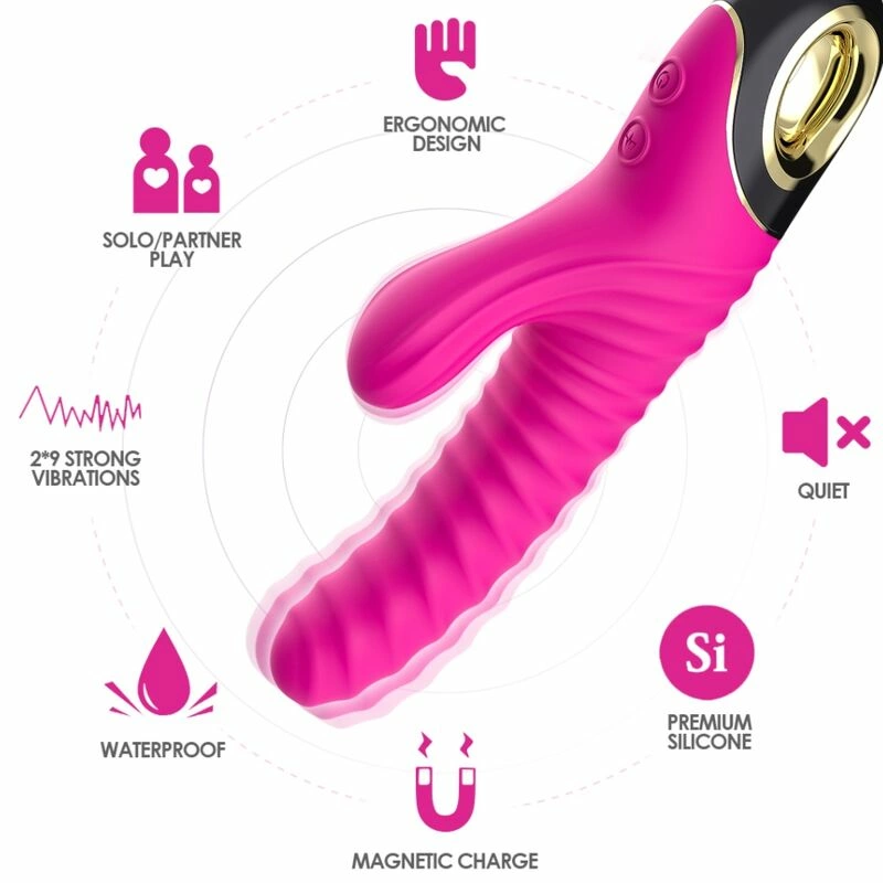 ARMONY Wibrator WiecznoÅ›ci silikonowy fuksja 228mm wodoodporny USB