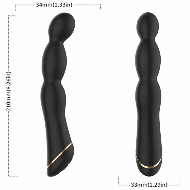 BAMBU Vibrator Adjustable Black - Ergonomic Waterproof Silicone