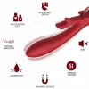 ELK Vibrator Rabbit Curved Red - Dual Motor