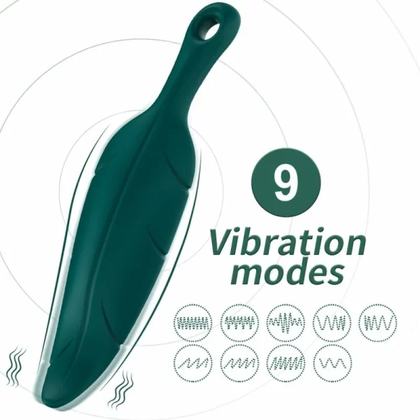 Stimulator & Vibrator Leaf Green - 9 Modes