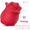 ROSE Red Intimate Licking Device 10 Modes Waterproof USB