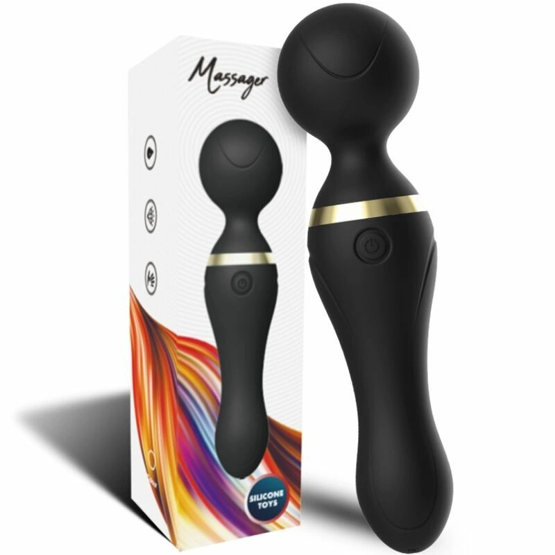 Freeza Massager & Vibrator Black Super Flexible Head 194mm