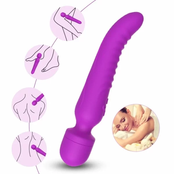 Mission Massager & Vibrator Heat Effect Purple 226mm