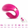 Crescent Vibrator for Couples Remote Control Fuchsia 92x75x35mm