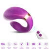 Crescent Vibrator for Couples Remote Control Purple 92x75x35mm